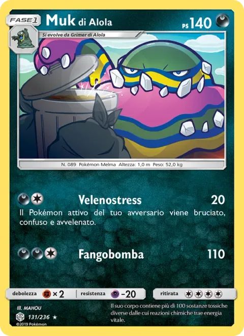 Alolan Muk [Panic Poison | Sludge Bomb]
