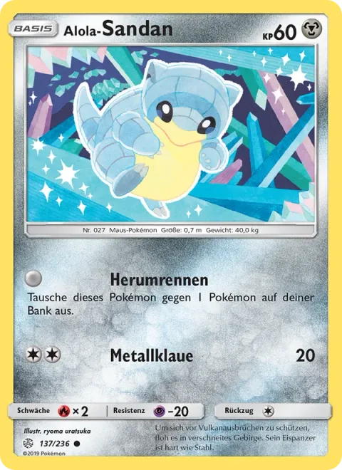 Alolan Sandshrew [Run Around | Metal Claw]