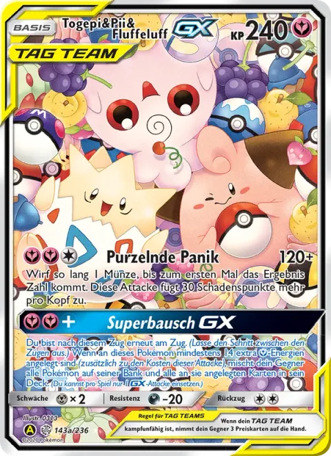 Togepi & Cleffa & Igglybuff GX [Rolling Panic | Supreme Puff GX]