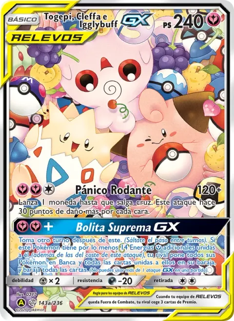 Togepi & Cleffa & Igglybuff GX [Rolling Panic | Supreme Puff GX]