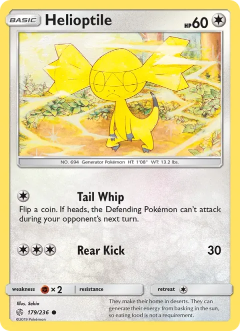 Helioptile [Tail Whip | Rear Kick]