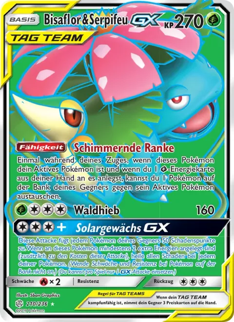 Venusaur & Snivy GX [Shining Vine | Forest Dump | Solar Plant GX]