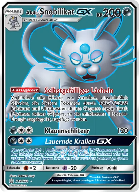 Alolan Persian GX [Smug Face | Claw Slash | Stalking Claws GX]