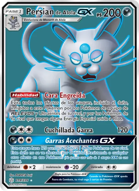 Alolan Persian GX [Smug Face | Claw Slash | Stalking Claws GX]