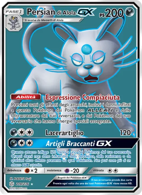 Alolan Persian GX [Smug Face | Claw Slash | Stalking Claws GX]