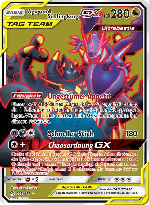Naganadel & Guzzlord GX [Violent Appetite | Jet Pierce | Chaotic Order GX]