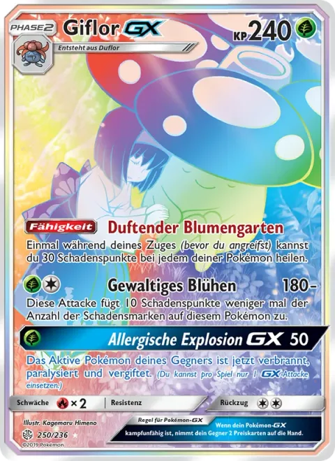 Vileplume GX [Flagrant Flower Garden | Massive Bloom | Allergic Explosion GX]