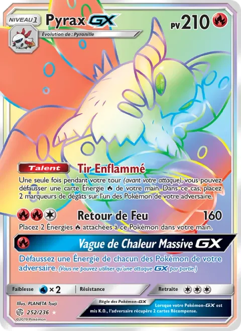 Volcarona GX [Flaming Shot | Backfire | Massive Heat Wave GX]