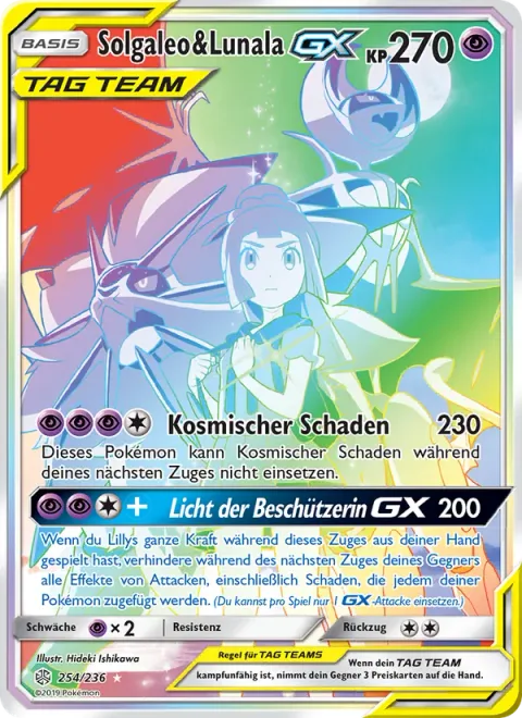 Solgaleo & Lunala GX [Cosmic Burn | Light of the Protector GX]