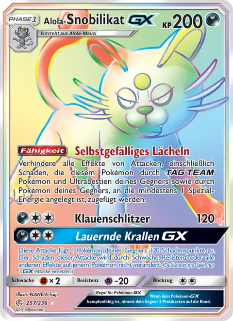 Alolan Persian GX [Smug Face | Claw Slash | Stalking Claws GX]