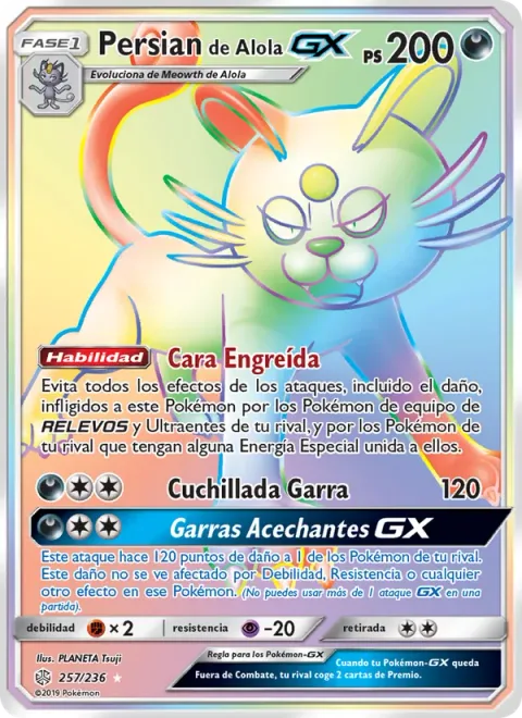 Alolan Persian GX [Smug Face | Claw Slash | Stalking Claws GX]