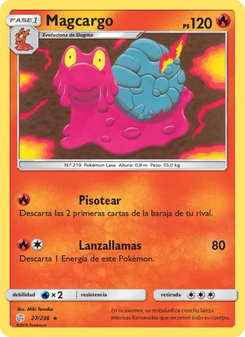 Magcargo [Stomp Off | Flamethrower]