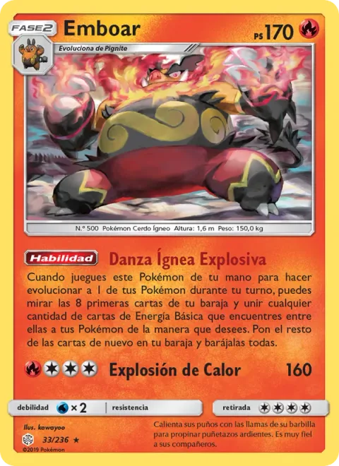 Emboar [Explosive Fire Dance | Heat Blast]
