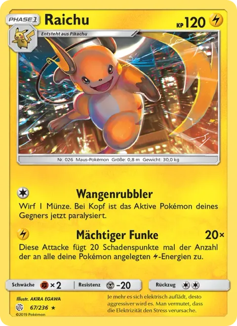 Raichu [Nuzzle | Powerful Spark]