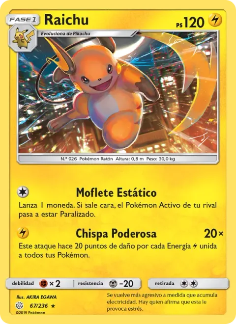 Raichu [Nuzzle | Powerful Spark]