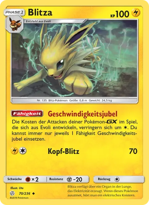 Jolteon [Speed Cheer | Head Bolt]