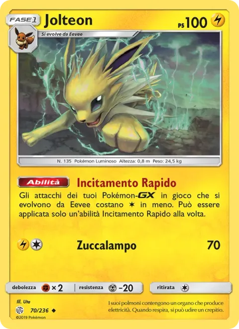 Jolteon [Speed Cheer | Head Bolt]