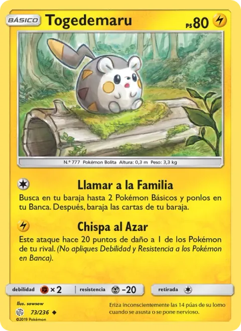 Togedemaru [Call for Family | Random Spark]