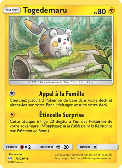 Togedemaru [Call for Family | Random Spark]