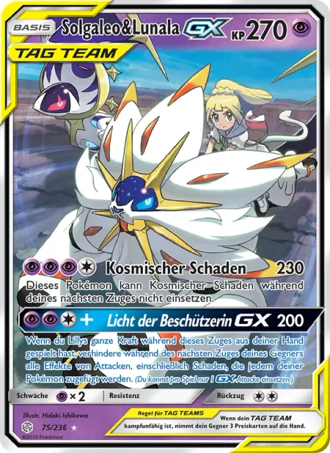 Solgaleo & Lunala GX [Cosmic Burn | Light of the Protector GX]