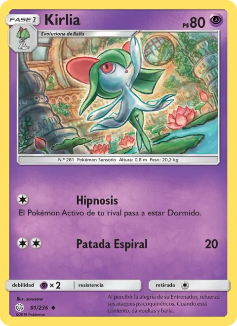 Kirlia [Hypnosis | Spiral Kick]