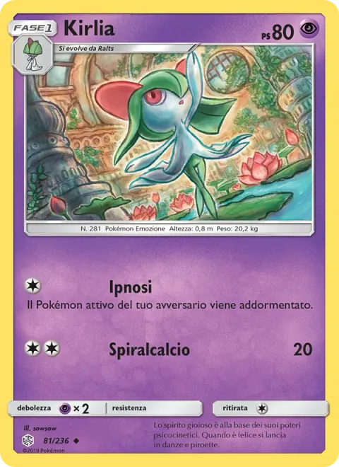 Kirlia [Hypnosis | Spiral Kick]