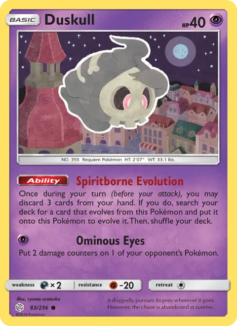 Duskull [Spiritborne Evolution | Ominous Eyes]