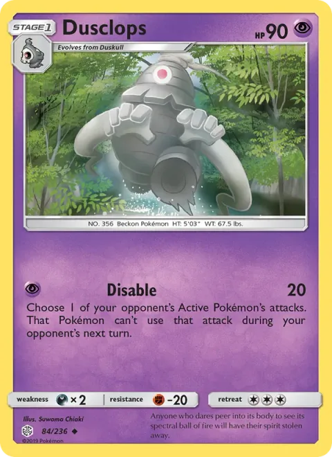 Dusclops [Disable]