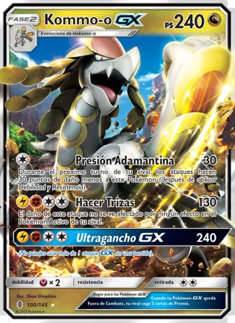 Kommo-o GX [Adamantine Press | Shred | Ultra Uppercut GX]