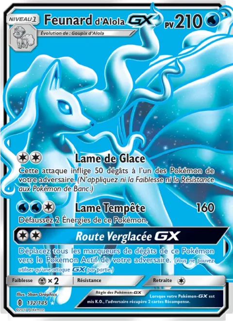 Alolan Ninetales GX [Ice Blade | Blizzard Edge | Ice Path GX]