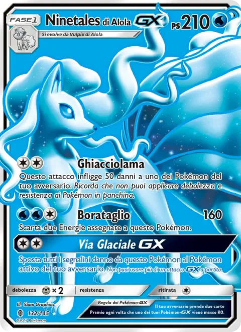 Alolan Ninetales GX [Ice Blade | Blizzard Edge | Ice Path GX]