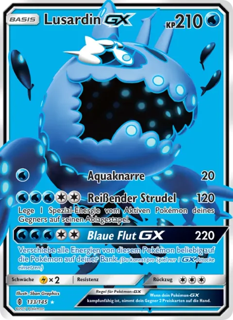 Wishiwashi GX [Water Gun | Torrential Vortex | Blue Surge GX]