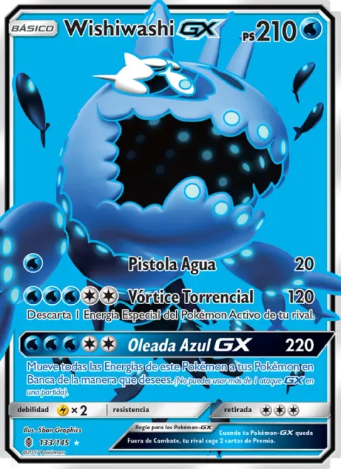 Wishiwashi GX [Water Gun | Torrential Vortex | Blue Surge GX]