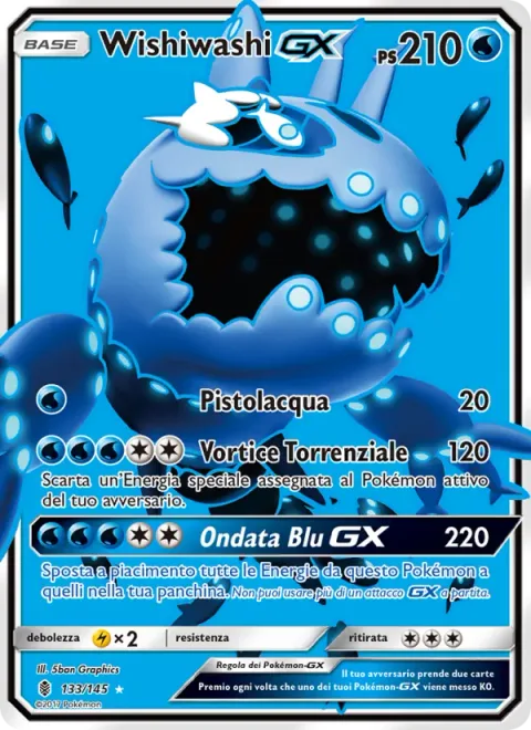 Wishiwashi GX [Water Gun | Torrential Vortex | Blue Surge GX]