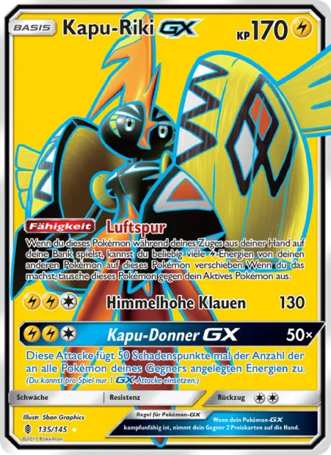 Tapu Koko GX [Aero Trail | Sky-High Claws | Tapu Thunder GX]