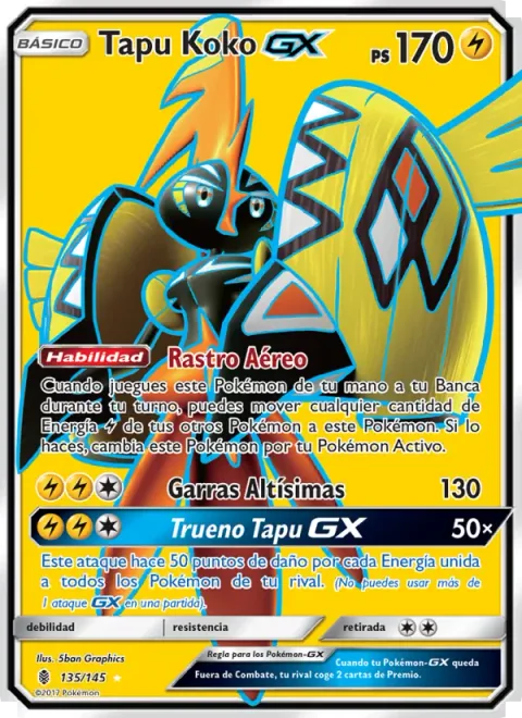 Tapu Koko GX [Aero Trail | Sky-High Claws | Tapu Thunder GX]
