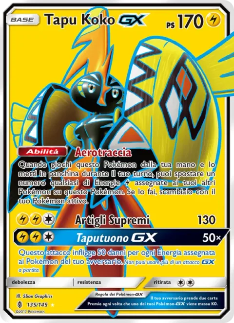 Tapu Koko GX [Aero Trail | Sky-High Claws | Tapu Thunder GX]