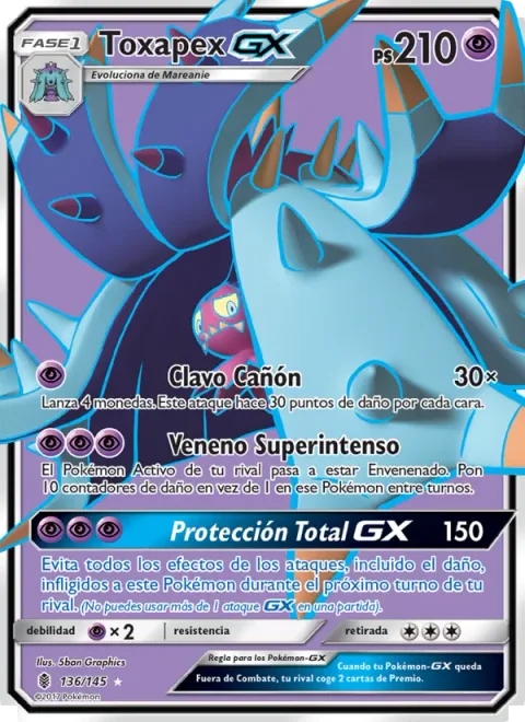 Toxapex GX [Spike Cannon | Ultra-Toxic Poison | Total Shelter GX]
