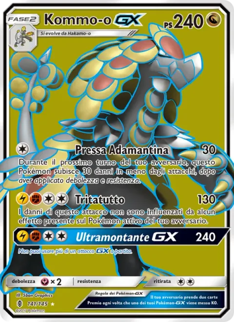 Kommo-o GX [Adamantine Press | Shred | Ultra Uppercut GX]