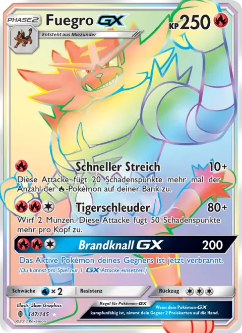 Incineroar GX [Hustling Strike | Tiger Swing | Burning Slam GX]