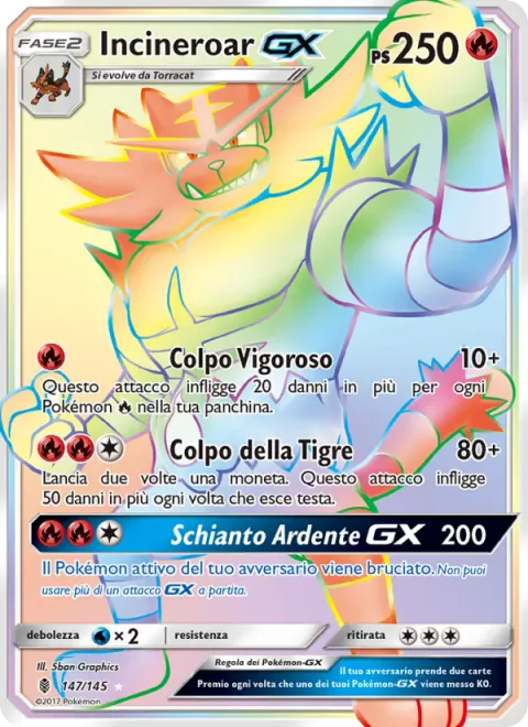 Incineroar GX [Hustling Strike | Tiger Swing | Burning Slam GX]