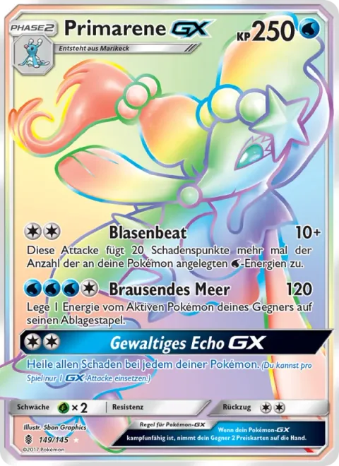 Primarina GX [Bubble Beat | Roaring Seas | Grand Echo GX]