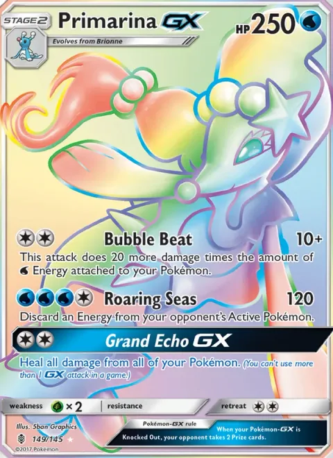 Primarina GX [Bubble Beat | Roaring Seas | Grand Echo GX]