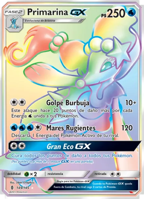 Primarina GX [Bubble Beat | Roaring Seas | Grand Echo GX]
