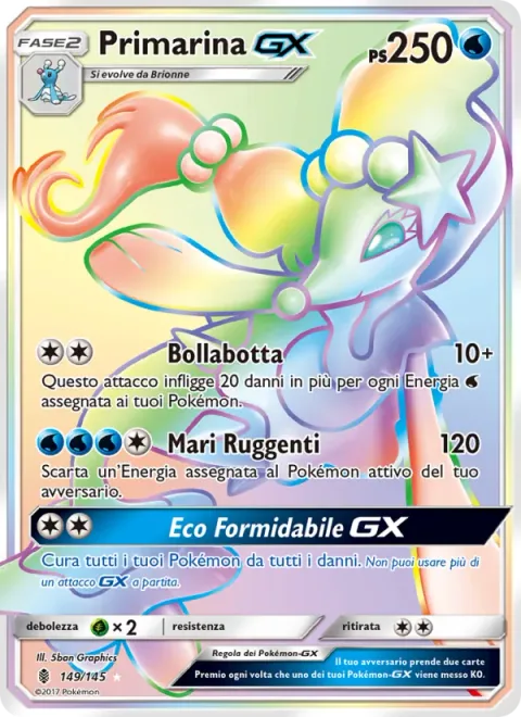 Primarina GX [Bubble Beat | Roaring Seas | Grand Echo GX]
