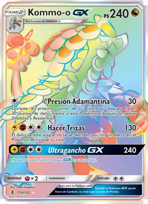 Kommo-o GX [Adamantine Press | Shred | Ultra Uppercut GX]