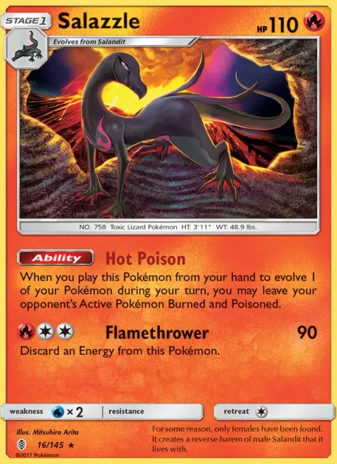 Salazzle [Hot Poison | Flamethrower]