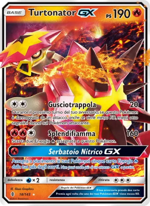 Turtonator GX [Shell Trap | Bright Flame | Nitro Tank GX]