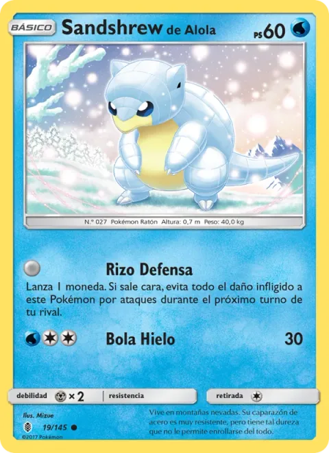 Alolan Sandshrew [Defense Curl | Ice Ball]