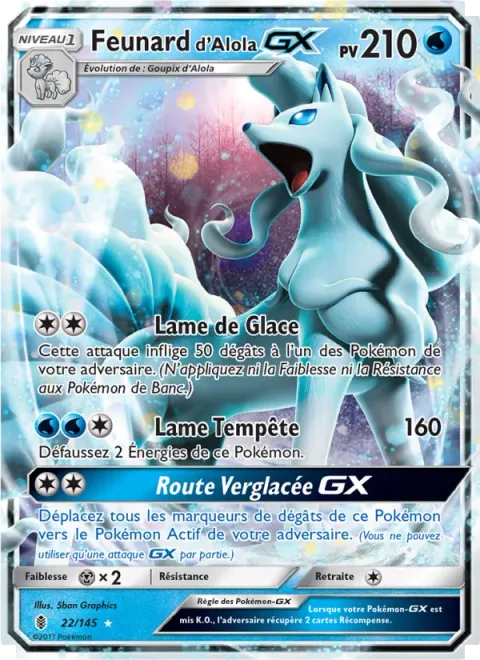 Alolan Ninetales GX [Ice Blade | Blizzard Edge | Ice Path GX]